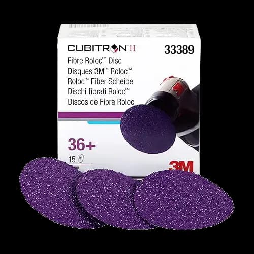 Disco de lija de fibra 3M Roloc Cubitron P36 Ø75 mm