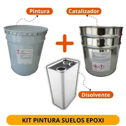 Kit de pintura epoxi para suelos