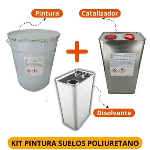 Kit de pintura de poliuretano para suelos