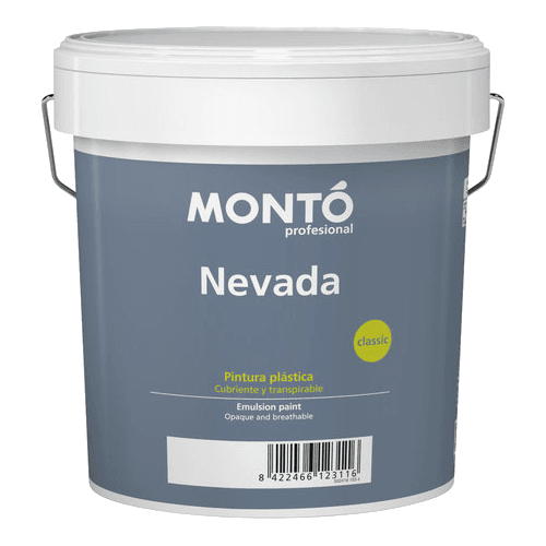 Pintura plástica cubriente Nevada Classic blanca 12 L