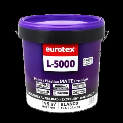 Pintura plástica L5000 mate 12 L
