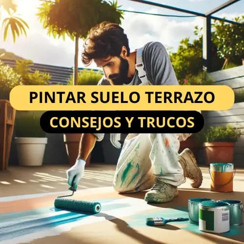 Cómo pintar un suelo de terrazo: técnicas y productos