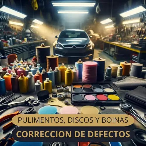 Corrección de defectos: pulimentos, discos y boinas