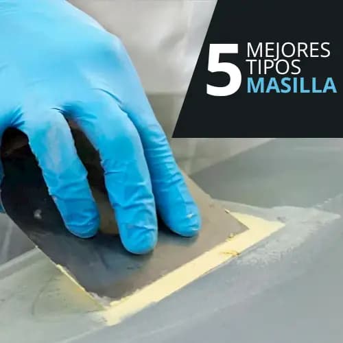 Los 5 tipos de masilla de pintura más usados