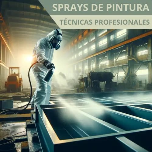 Cómo aplicar spray de pintura en superficies industriales